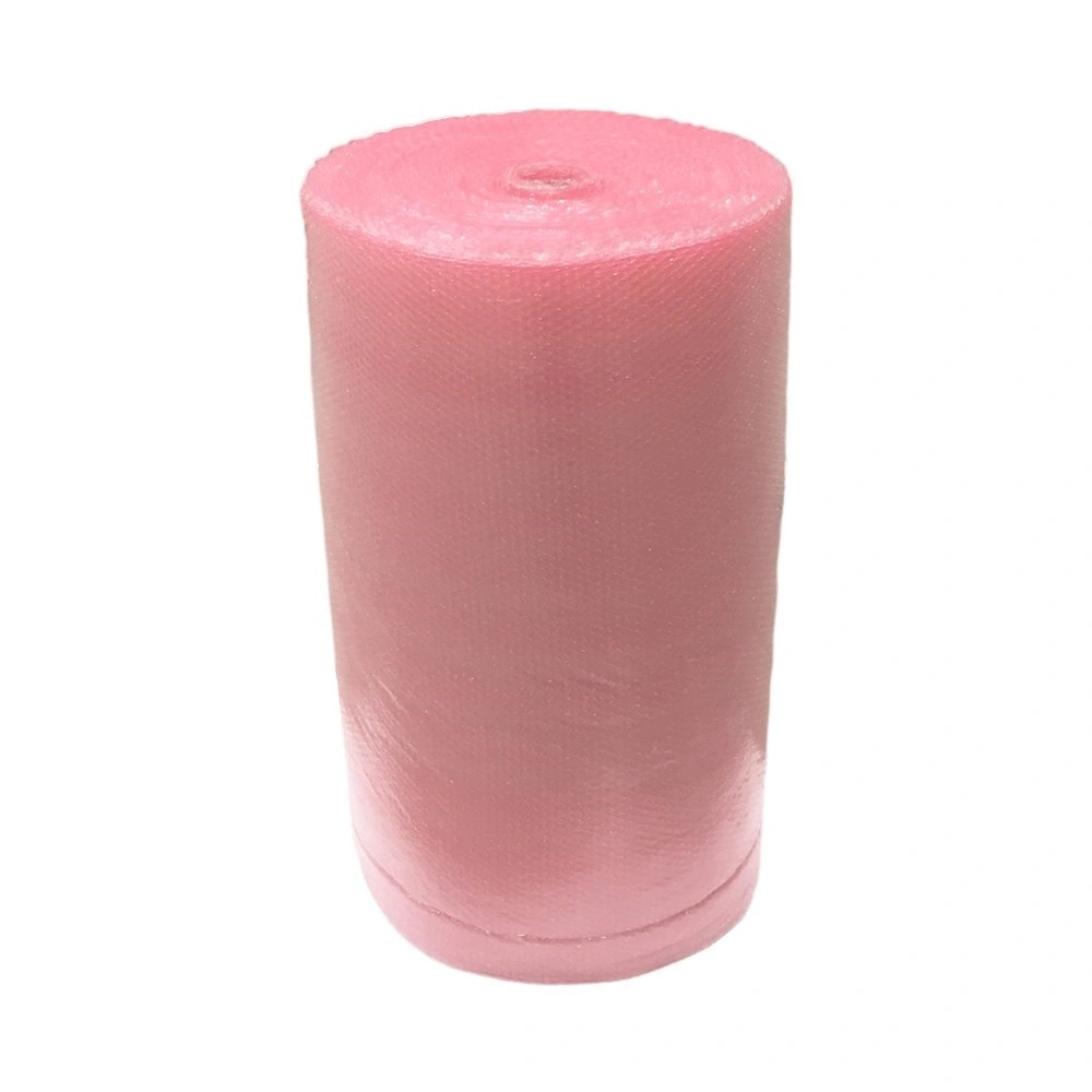 37 00255 - Bublinková polyetylénová fólia, 2-vrstvá, 1200 mm x 100 m, 40 my, Ružová, ESD (2012289-00/A)
