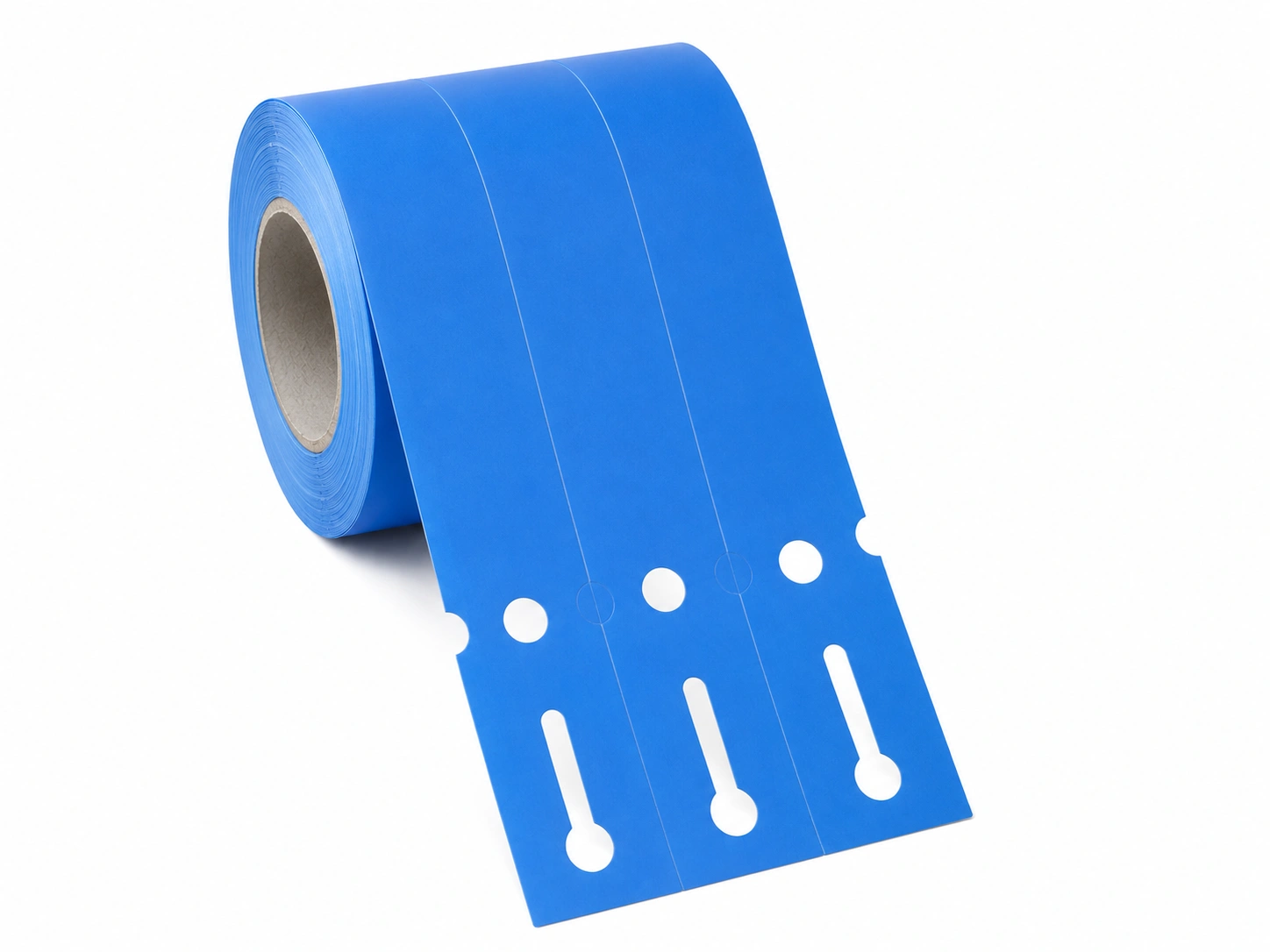 32 01293 – Etiketa záhradnícka 33 mm x 163 mm, 3 – Produkcia, Polypropylén, Modrá, Dutinka 40 mm, 1000 ks/kotúč