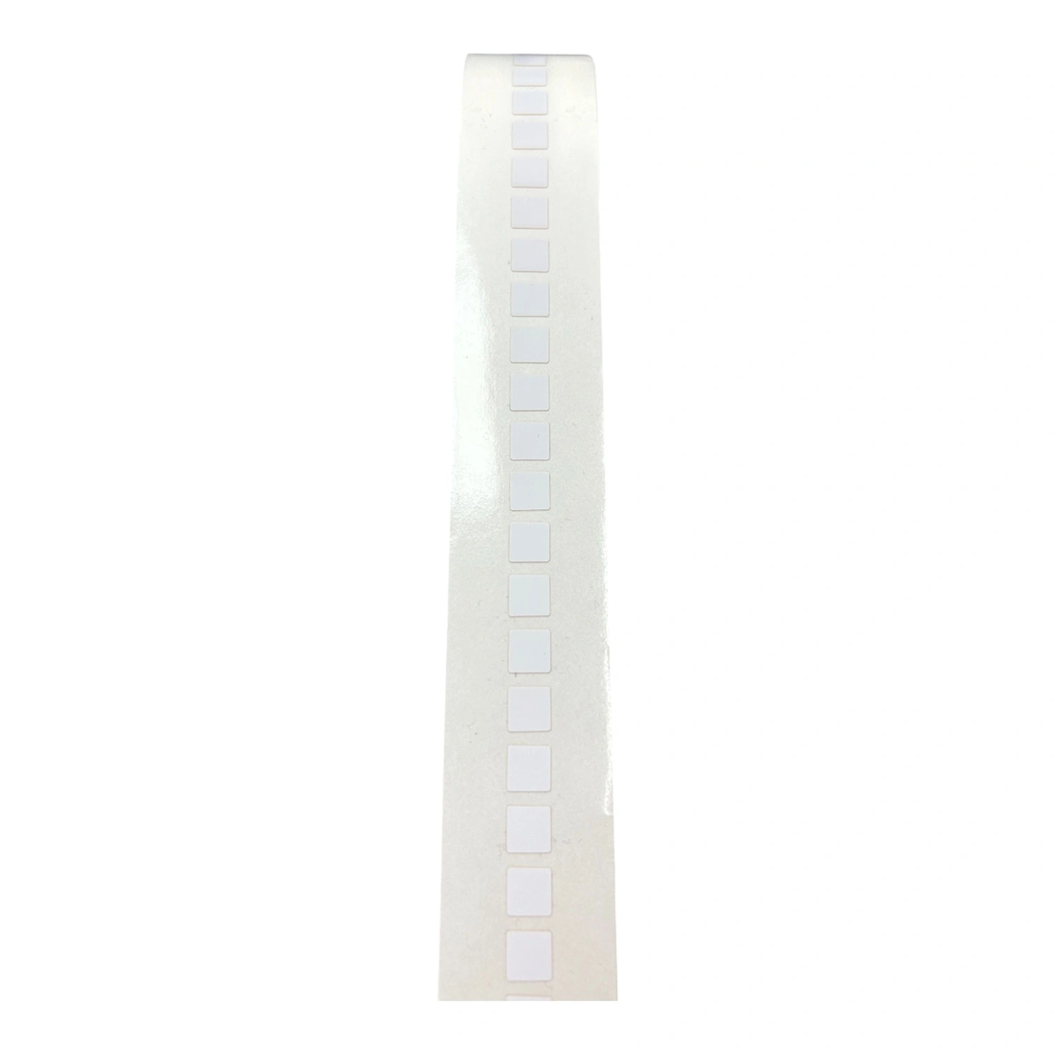 32 01247 – Etiketa 9,53 mm x 9,53 mm, Polyimid, Biela, Dutinka 76 mm, 5000 ks/kotúč, Extra silné lepidlo, B – 727 / THT Brady kompatibilná