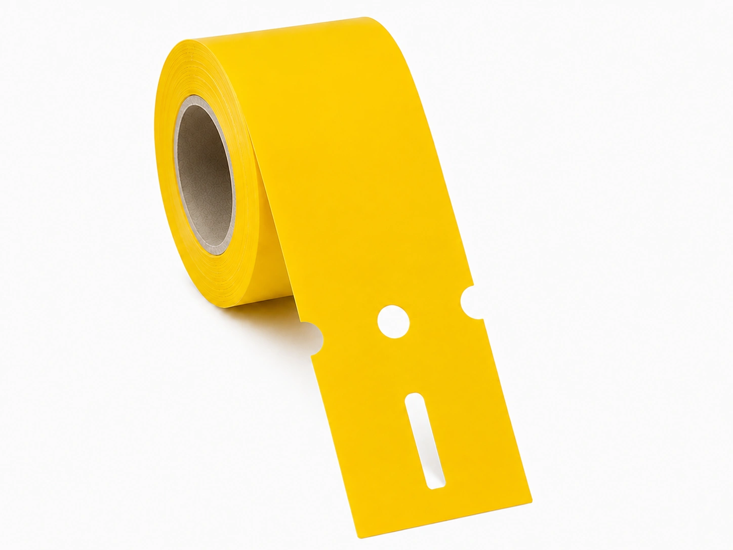 32 01303 – Etiketa záhradnícka 163,5 mm x 100 mm, Polypropylén, Žltá, Dutinka 40 mm, 1000 ks/kotúč