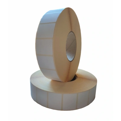 32 00445 - Termo Etiketa 40 mm x 30 mm, Thermo top, Biela, Dutinka 76 mm, 5500 ks/kotúč, Lepidlo do mrazu, Priemer kotúča 190 mm