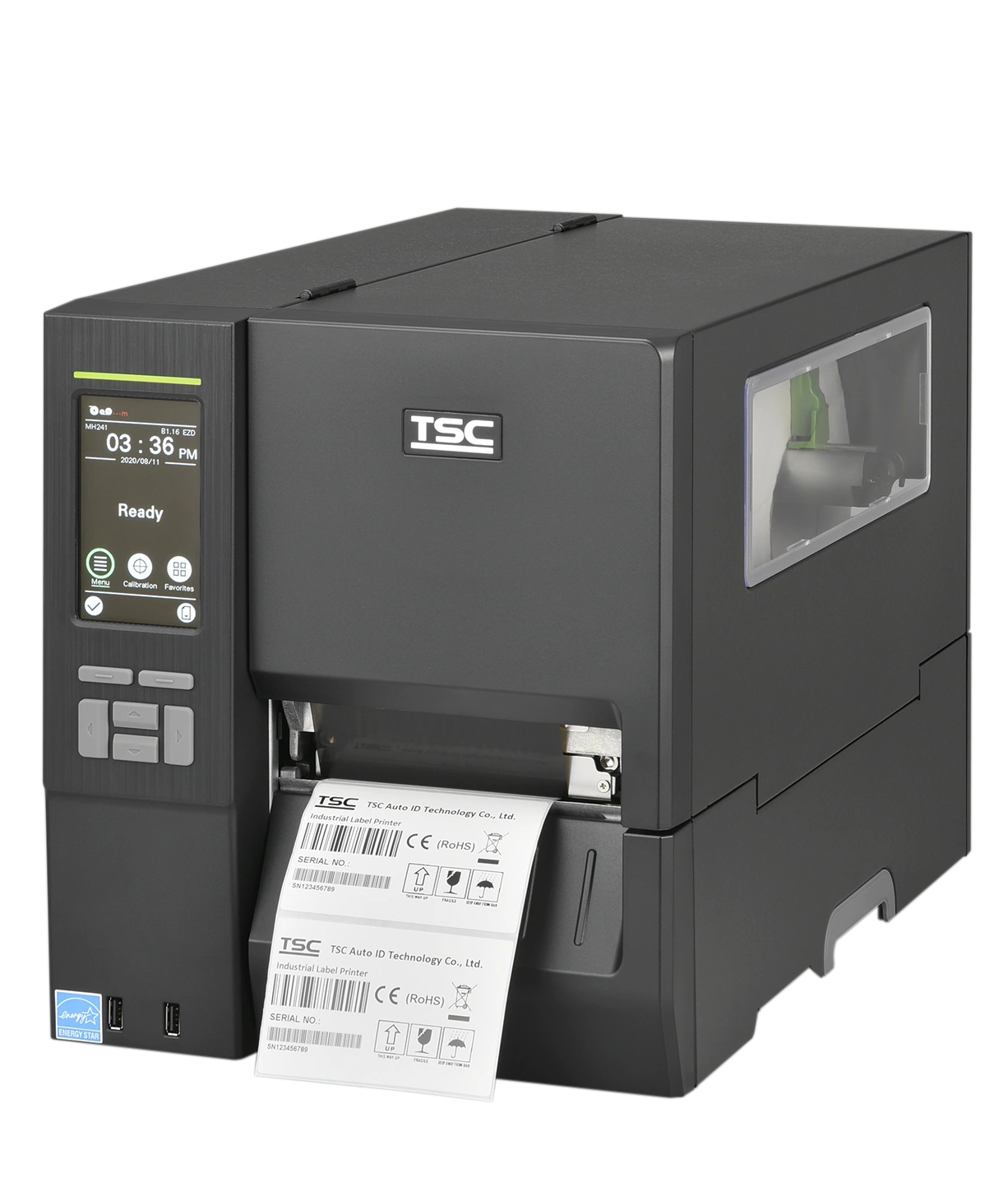 38 00055 - Tlačiareň TSC MH341T, 300 dpi, 4,3" farebný dotykový display LCD, Ethernet, USB 2.0, WiFi slot-in